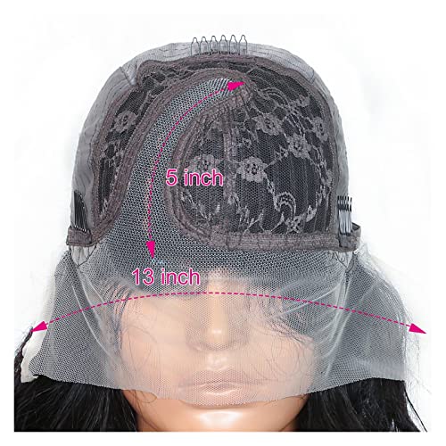 Perücke Kurze Verworrene Lockige Menschliches Haar Perücke Pre Gezupft T Teil Spitze Lockiges Menschliches Haar Perücken für Frauen Tägliche Perücken(T13x5x1 Side Part,16 inch) von VEXDOSLE