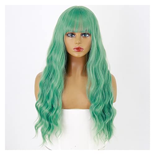 Perücke halbe rosa halbe Perücke für Mädchen Haar Perücken mit Pony Hitzebeständige Cosplay Lolita Perücken Tägliche Perücken(03) von VEXDOSLE