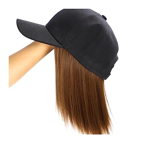 Perückenkappe, 20,3 cm, kurze BoB-Kappe, tägliche Perücke, verstellbare Baseballkappe, Haarperücke für Frauen, Party-Perücke, Hut (1) von VEXDOSLE