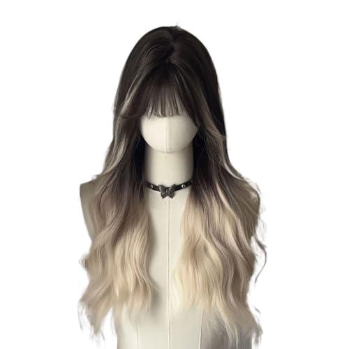 Spitze Perücke Amerikanischen stil pony markierte perücke volle hauptset design lockiges haar geeignet für tägliche perücke perücken frauen von VEXDOSLE