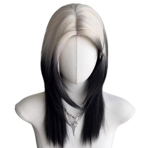 Spitze Perücke Simulation Haar Perücke Volle Kopfbedeckung Mittleren Teil Halbe Bowknot Starke Plastizität Tägliche Perücke Perücken Frauen von VEXDOSLE