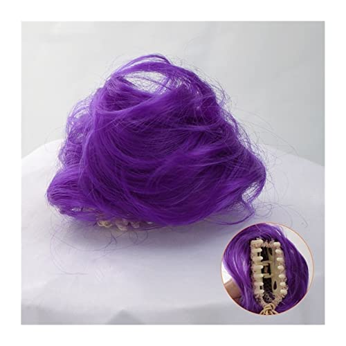 VEXDOSLE Haarknoten 2 Stück Katzenohren Haarknoten Donut Synthetik Haarklammer Klaue Chignon Unordentlicher Pferdeschwanz Verlängerung Perücke Haarschmuck für Frauen Stück Dutt(A) von VEXDOSLE