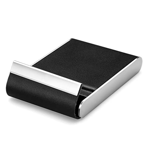 VEXDOSLE Visitenkartenhalter Metall Visitenkartenetui Damen Herren Visitenkartenhalter Große Kapazität Stilvoller Magnetverschluss Postkarten Organizer Visitenkartenregal von VEXDOSLE