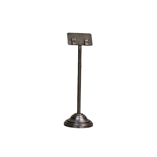 VEXDOSLE Visitenkartenhalter Retro Visitenkartenhalter Display Ständer Eisen Desktop Vertikaler Nachrichtenhalter Kartenhalter Ornamente Visitenkartenhalter Visitenkartenregal, einfarbig, M von VEXDOSLE