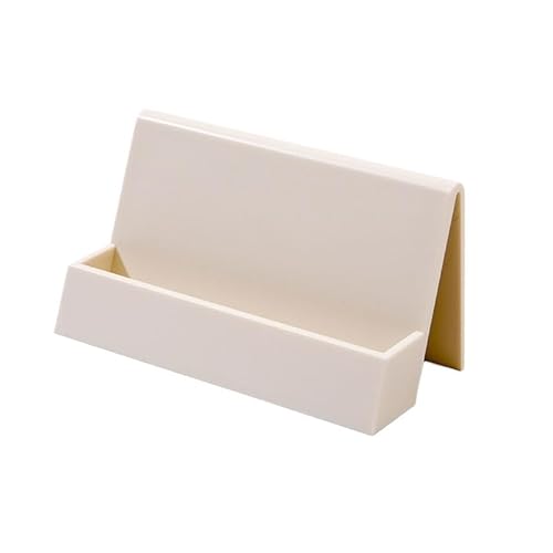 VEXDOSLE Visitenkartenhalter Visitenkartenbox Desktop Ständer Visitenkarten Aufbewahrungsbox Visitenkartenständer Kunststoff Visitenkartenständer Geeignet für Büro Visitenkartenregal, e, Einheitsgröße von VEXDOSLE