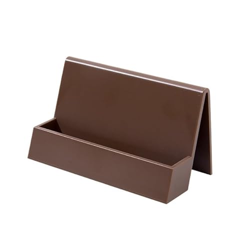 VEXDOSLE Visitenkartenhalter Visitenkartenbox Desktop-Ständer Visitenkartenaufbewahrungsbox Visitenkartenständer Kunststoff Visitenkartenständer Geeignet für Büro Visitenkartenregal, C, Einheitsgröße von VEXDOSLE