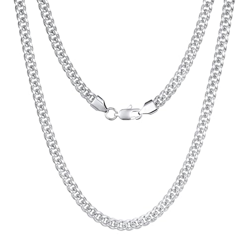 VEXXS 14K Real Gold Plated 4/5mm Cuban Link Chain06 von VEXXS