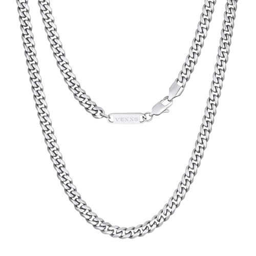 VEXXS Halskette Panzerkette Gold Panzer facettiert 5mm,18 Karat Vergoldet Edelstahl Herren Kette mit Diamantschliff,Goldkette für Herren Damen Männer, Schmuck Geschenk VEXXS Halskette Panzerkette Gold Panzer facettiert 5mm,18 Karat Vergoldet Edelstahl Herren Kette mit Diamantschliff,Goldkette für Herren Damen Männer, Schmuck Geschenk von VEXXS