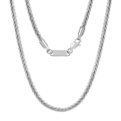 VEXXS Foxtail Kette 18K Vergoldet (Silbrig-3mm, 65.00) von VEXXS