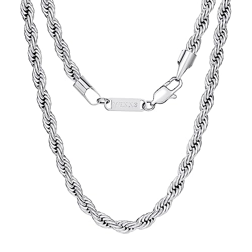 VEXXS Goldkette Herren Kordelkette,18 Karat Vergoldet 3/5mm Edelstahl halskette Herren Kette,Goldkette für Herren Damen Männer Jungen, Schmuck Geschenk,46-66cm VEXXS Goldkette Herren Kordelkette,18 Karat Vergoldet 3/5mm Edelstahl halskette Herren Kette,Goldkette für Herren Damen Männer Jungen, Schmuck Geschenk,46-66cm von VEXXS