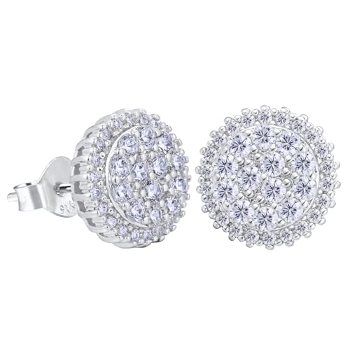 VEXXS Silber 925 Iced Out Ohrstecker06 von VEXXS