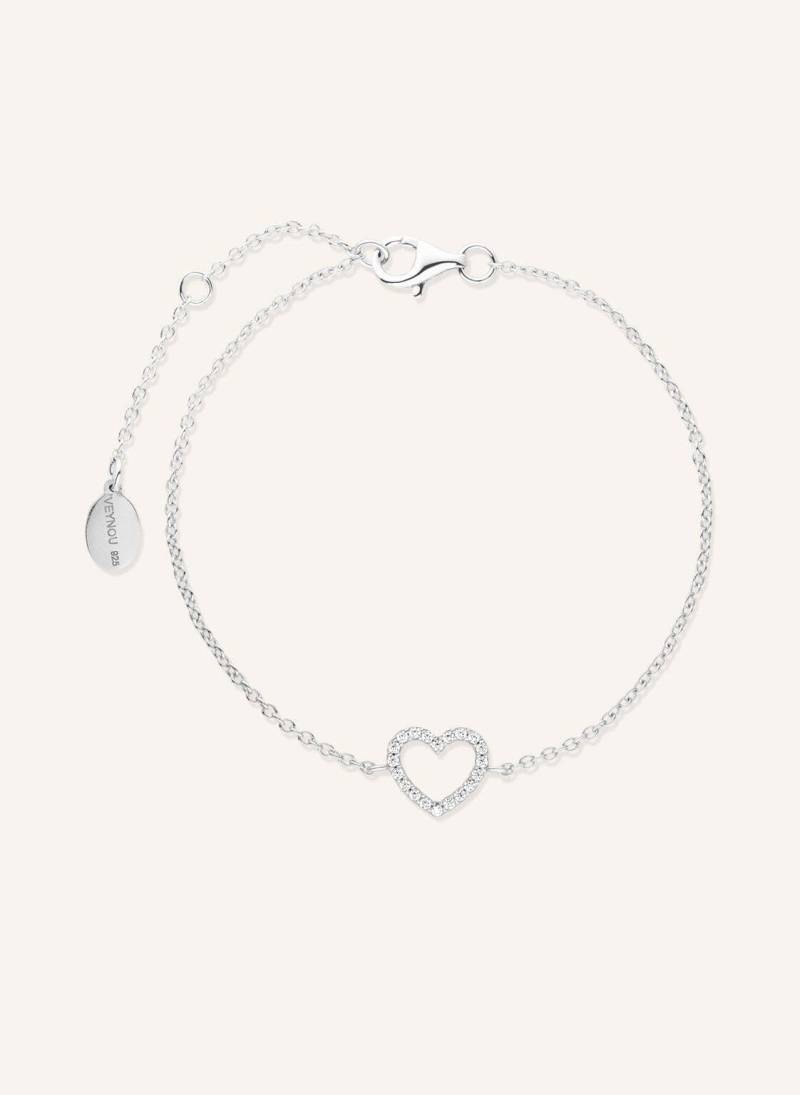 Veynou Armband Herz Aus 14 Karat Weißgold Und Diamanten silber von VEYNOU