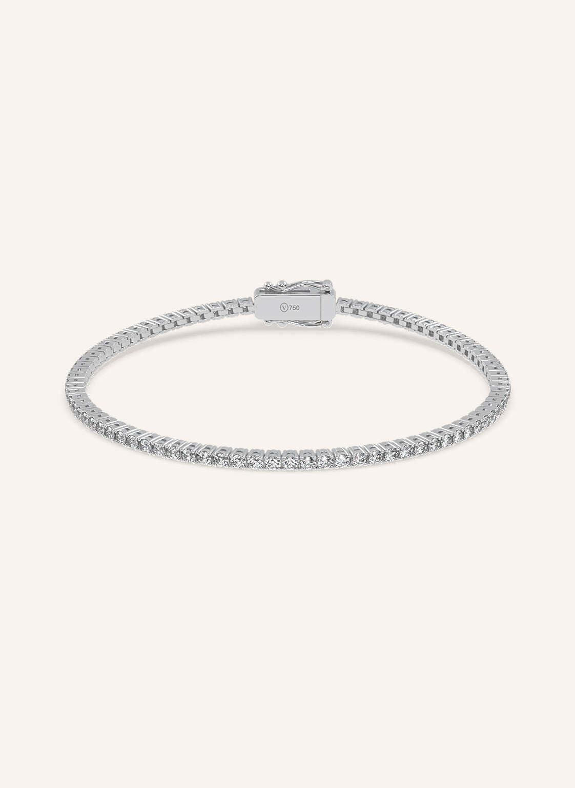 Veynou Armband Tennis Aus 18 Karat Weißgold Mit 1,7ct. Diamanten silber von VEYNOU