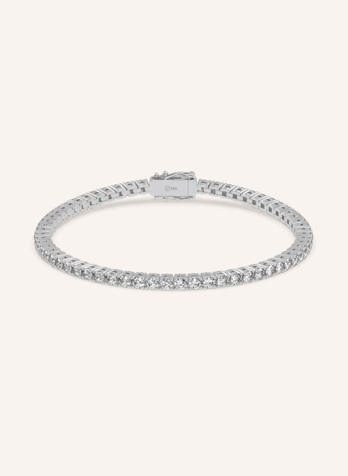 Veynou Armband Tennis Aus 18 Karat Weißgold Mit 3,7ct. Diamanten silber von VEYNOU