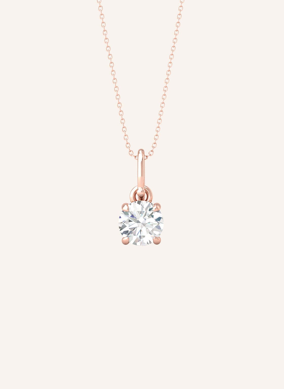 Veynou Halskette Ella Aus 14 Karat Roségold Und 0,25ct. Diamanten rosegold von VEYNOU