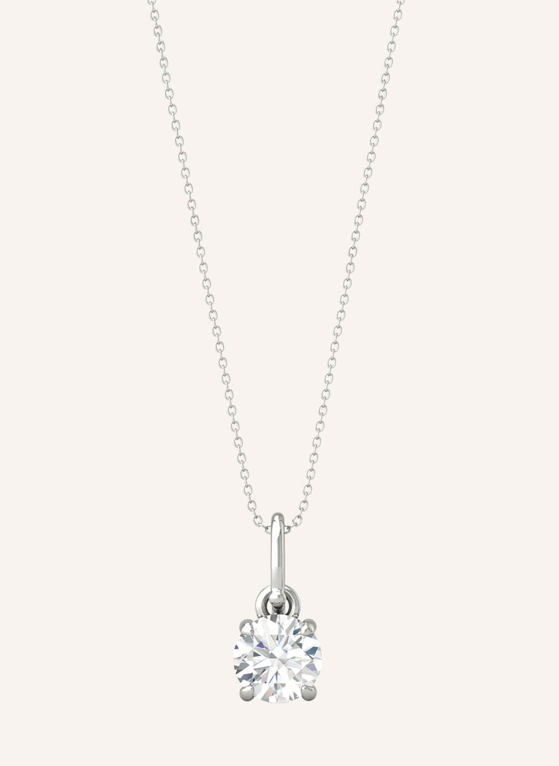 Veynou Halskette Ella Aus 14 Karat Weißgold Und 0,20ct. Diamanten silber von VEYNOU