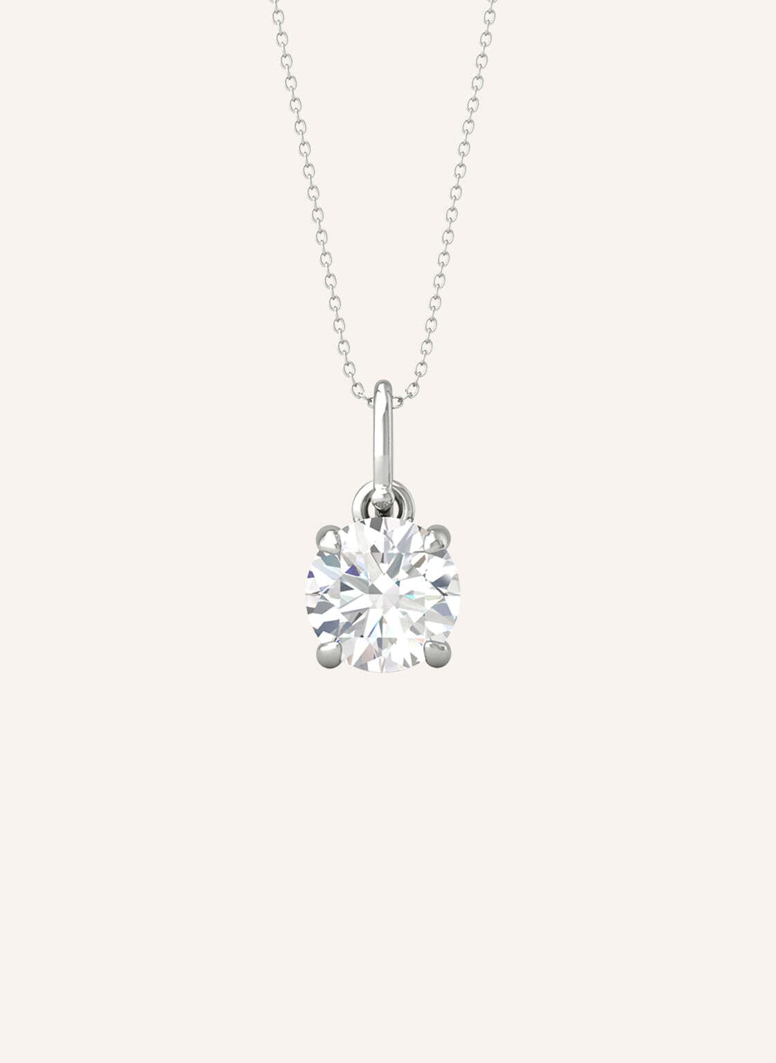 Veynou Halskette Ella Aus 14 Karat Weißgold Und 0,50ct. Diamanten silber von VEYNOU