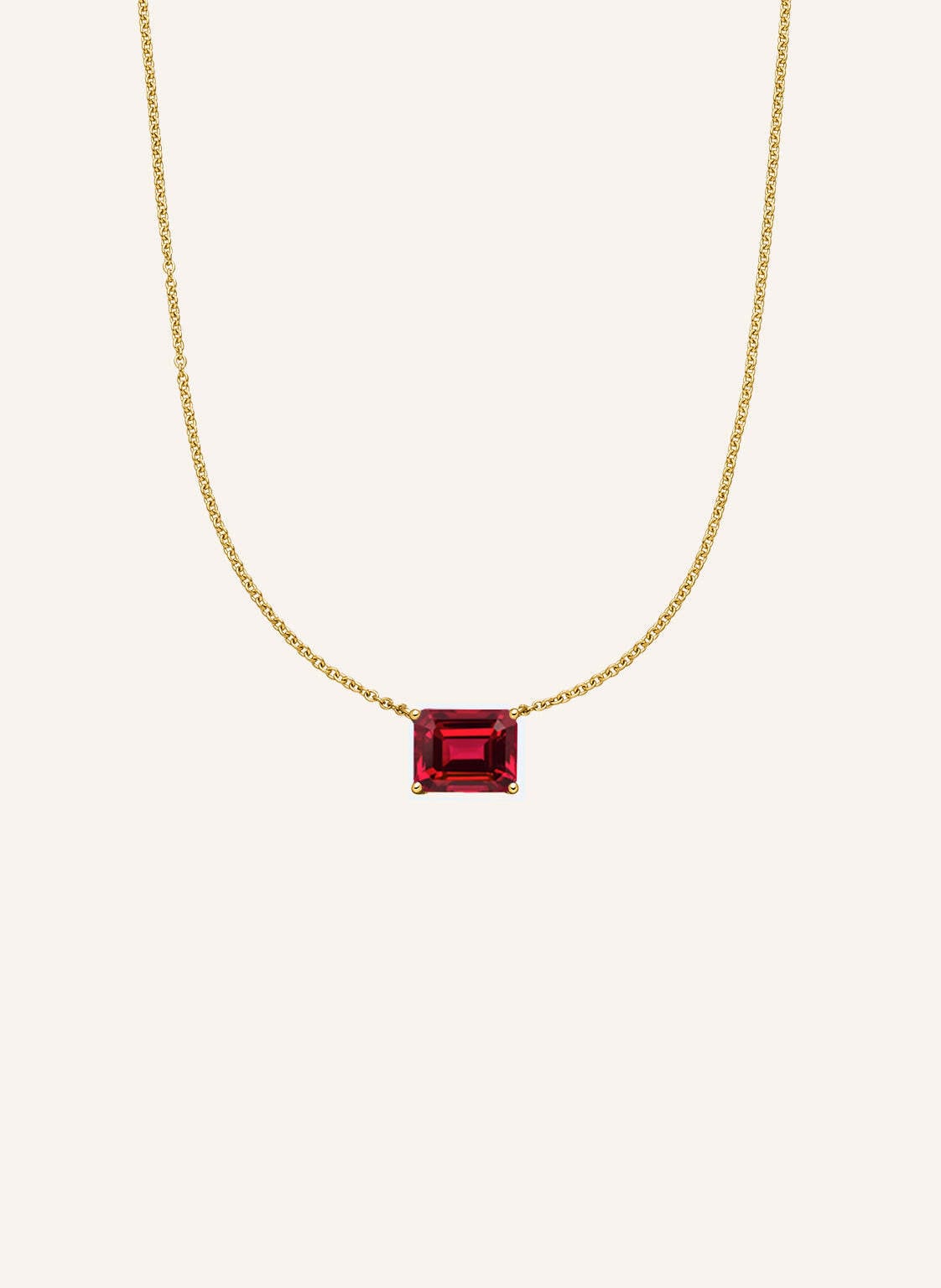 Veynou Halskette Ember Aus 14 Karat Recyceltem Gelbgold Und 1,00ct. Lab-Grown Rubin gold Veynou Halskette Ember Aus 14 Karat Recyceltem Gelbgold Und 1,00ct. Lab-Grown Rubin gold von VEYNOU