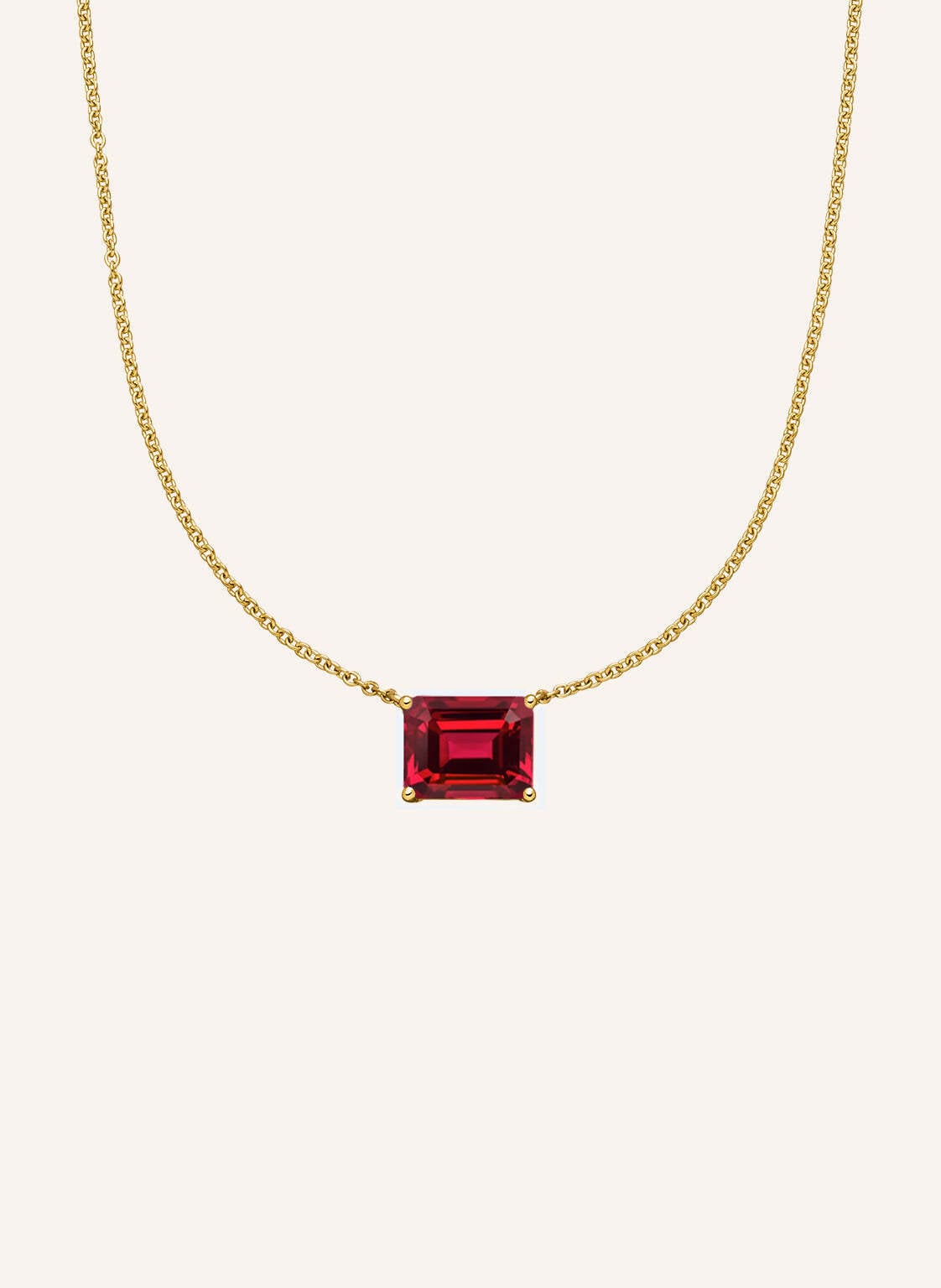 Veynou Halskette Ember Aus 14 Karat Recyceltem Gelbgold Und 2,00ct. Lab-Grown Rubin gold Veynou Halskette Ember Aus 14 Karat Recyceltem Gelbgold Und 2,00ct. Lab-Grown Rubin gold von VEYNOU