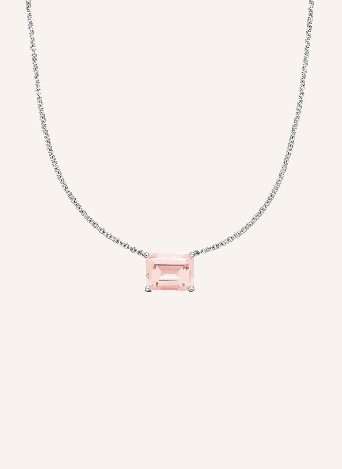 Veynou Halskette Rosie Aus 14 Karat Weißgold Und 2.00ct. Lab-Grown Morganit silber Veynou Halskette Rosie Aus 14 Karat Weißgold Und 2.00ct. Lab-Grown Morganit silber von VEYNOU