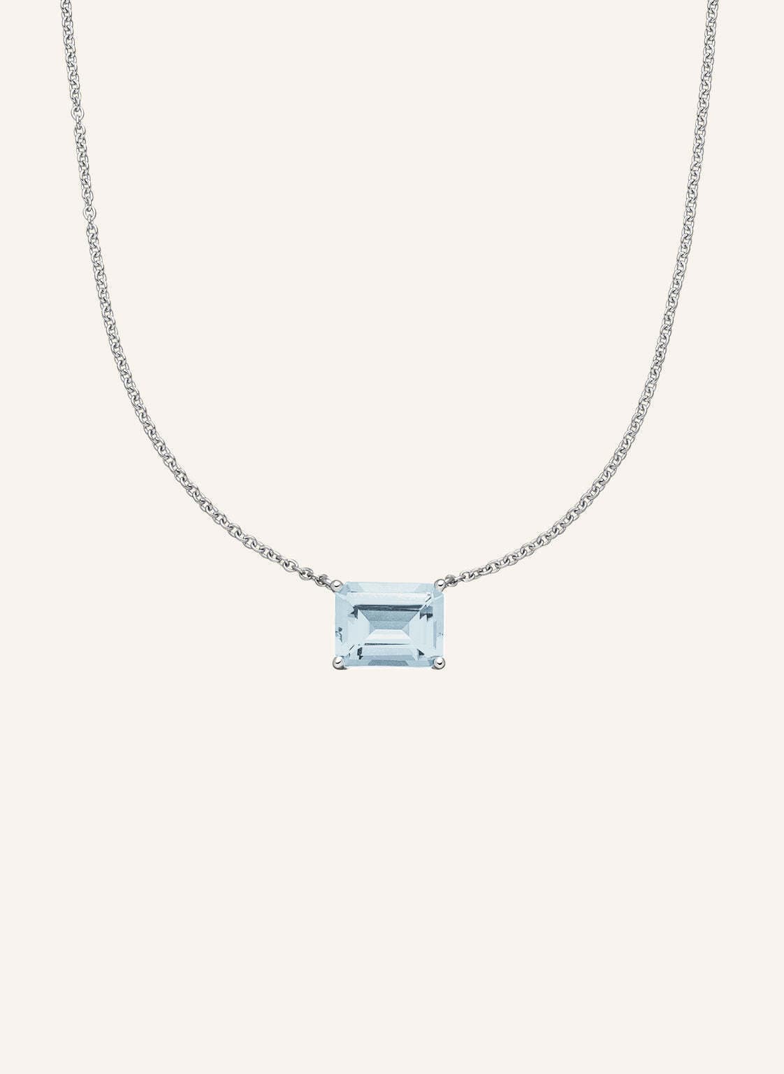 Veynou Halskette Sora Aus 14 Karat Weißgold Und 2.00ct. Lab-Grown Aquamarin silber Veynou Halskette Sora Aus 14 Karat Weißgold Und 2.00ct. Lab-Grown Aquamarin silber von VEYNOU