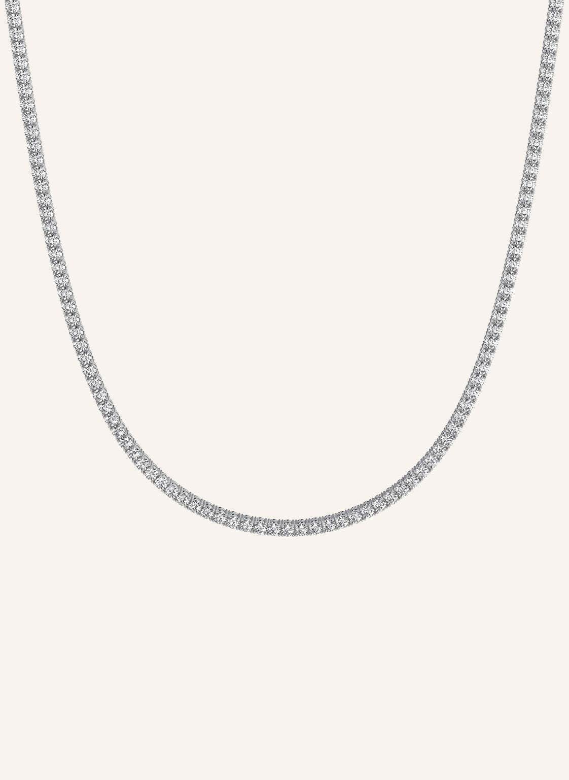 Veynou Halskette Tennis Aus 18 Karat Weißgold Und 12ct. Diamanten silber von VEYNOU