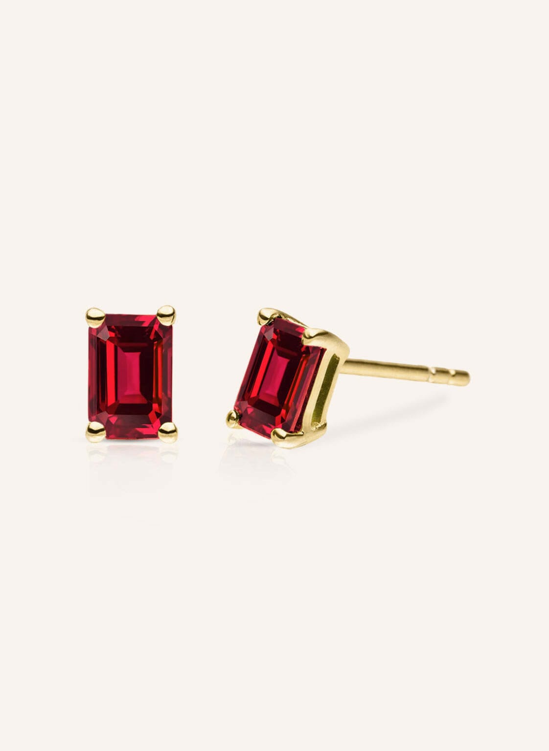 Veynou Ohrstecker Ember Aus 14 Karat Recyceltem Gelbgold Und 1,40ct. Lab-Grown Rubin gold Veynou Ohrstecker Ember Aus 14 Karat Recyceltem Gelbgold Und 1,40ct. Lab-Grown Rubin gold von VEYNOU