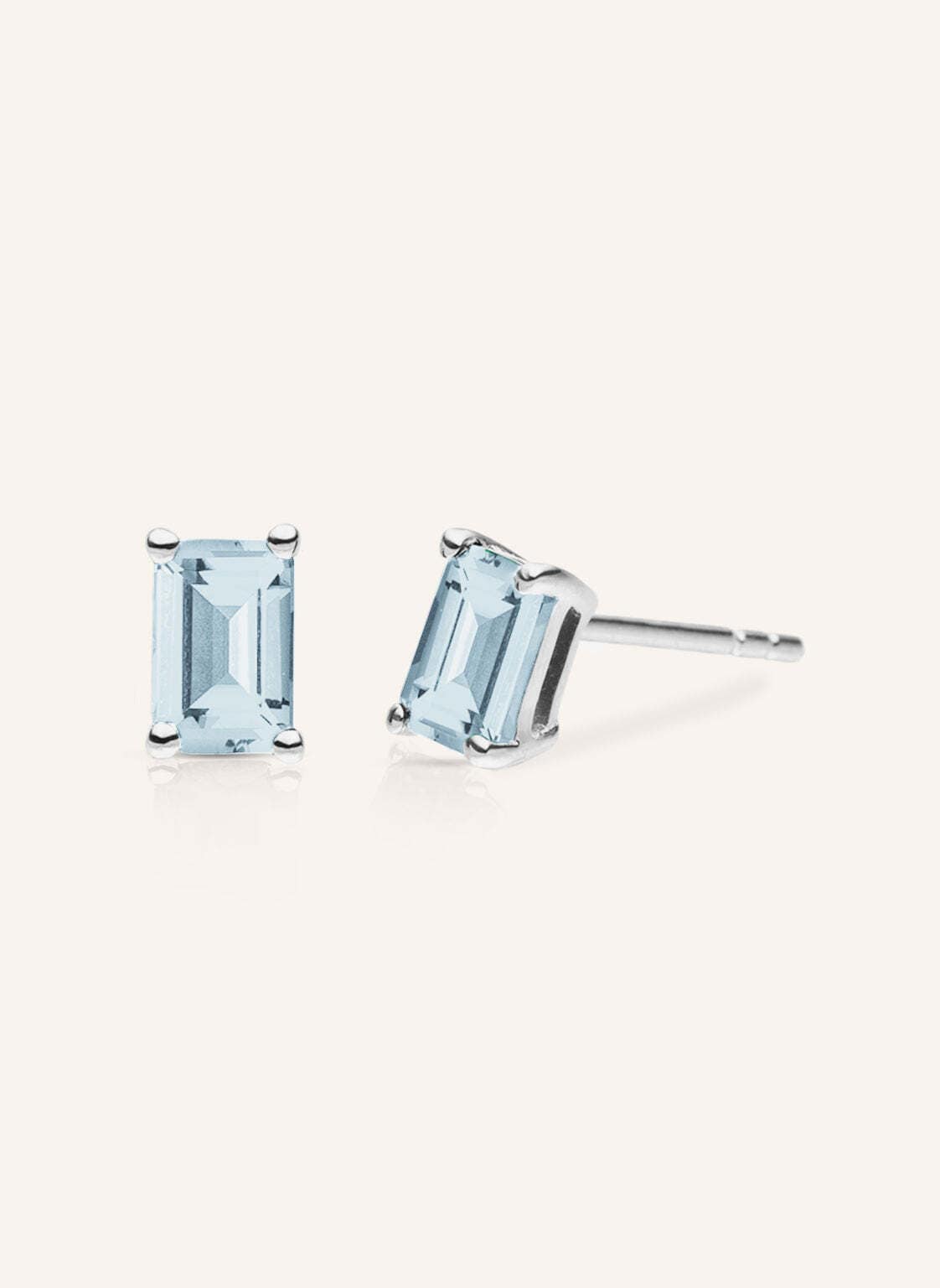 Veynou Ohrstecker Sora Aus 14 Karat Weißgold Und 1.40ct. Lab-Grown Aquamarin silber Veynou Ohrstecker Sora Aus 14 Karat Weißgold Und 1.40ct. Lab-Grown Aquamarin silber von VEYNOU