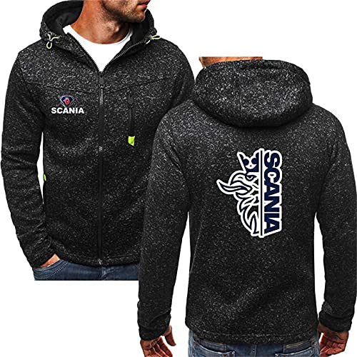 VEZ Herren Hoodie Postleitzahl Und Feld Sportswear Sc.a-Nia.s Street Mode Mit Kapuze Sportswear Jacke Casual Fitness von VEZ