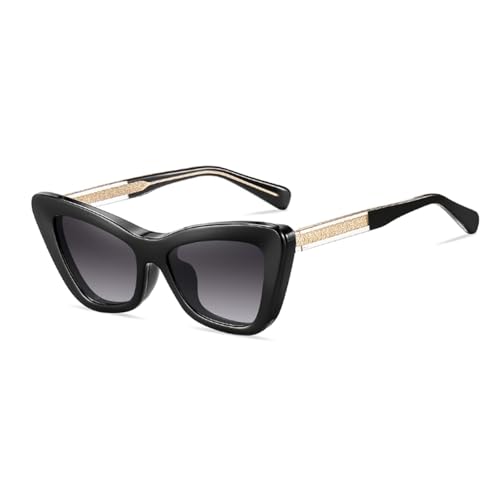 VFDHN Magnetische Polarisierte Sonnenbrille Damen Clip auf Dicken Uv400 Weibliche Acetat Leopard Mode (1) von VFDHN
