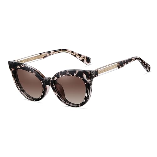 VFDHN Magnetische Polarisierte Sonnenbrille Retro Damen Clip auf UV400 Weibliche Leopard Sommer Damen (6 von VFDHN