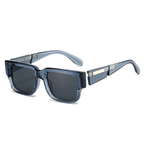 VFDHN Mode Damen Luxus Sonnenbrillen Shades Uv400 Retro Herren Punk (Blau Grau) von VFDHN