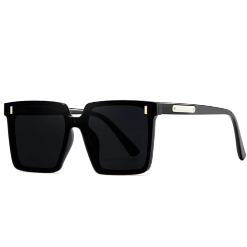 VFDHN Rahmen Große schwarze polarisierte Sonnenbrille für Damen Fashion Drive Herren (WPGJ005 Schwarz) von VFDHN