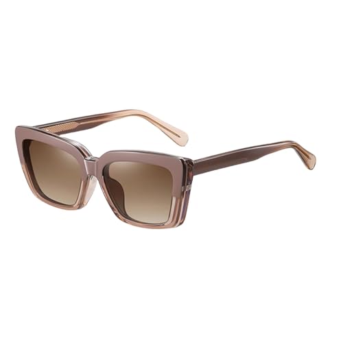 VFDHN Rahmen Modische Clip-on Polarisierte Sonnenbrille für Frauen Magnetische UV400 CP Acetat Leopard Schwarz (5) von VFDHN