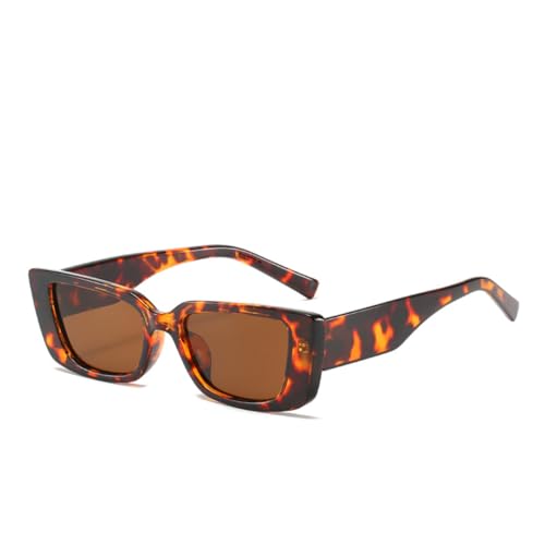 VFDHN Retro Blau Dicken Rechteckigen Rahmen Frauen Sonnenbrille Shades Leopard Rechteckigen Männer Uv400 (2) von VFDHN