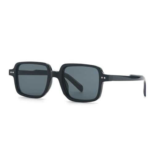 VFDHN Retro Fashion Punk Sonnenbrille Damen Herren Klassisch UV400 Outdoor (Schwarz Schwarz) von VFDHN