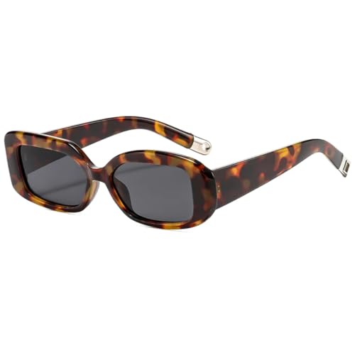 VFDHN Retro-Mode und runde Sonnenbrille Damen Herren Klassisch UV400 Outdoor (Demi von VFDHN