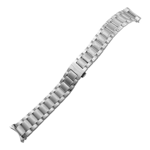 VFEBTSD 13 mm 15 18 19 20 21 Edelstahl-Uhrenarmband, kompatibel mit Longines Masters Collection L2.793 .673, wasserdichtes Uhrenarmband(Silver,21mm-L2.919) von VFEBTSD