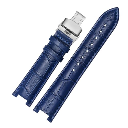 VFEBTSD Echtes Leder-Uhrenarmband, kompatibel mit Tissot Tianwang Folli Follie Michael Kors MK Mk5774 Herren Damen Notch-Armband 16 18 mm Armband(Multicolor,20mm-11mm) von VFEBTSD