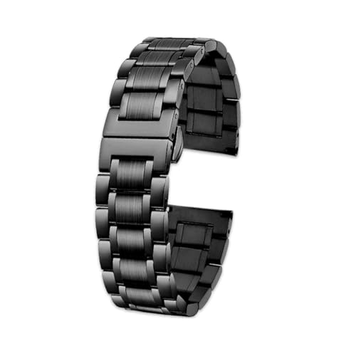 VFEBTSD Kompatibel mit Casio Hamilton Karki Aviation Field Series Metall Edelstahl Cool Shark Net Armband Uhrenarmband 20 mm 22 mm(3101 black,22mm) von VFEBTSD