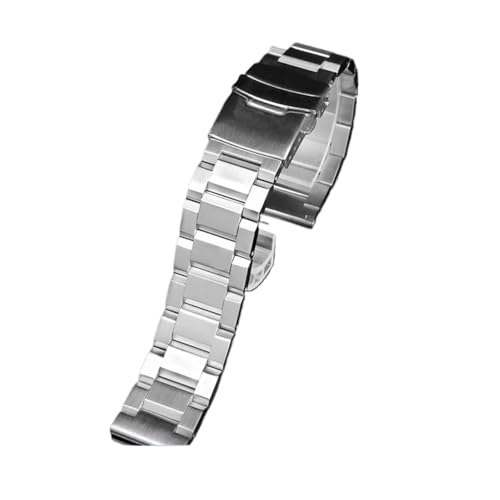 VFEBTSD Kompatibel mit Casio Hamilton Karki Aviation Field Series Metall Edelstahl Cool Shark Net Armband Uhrenarmband 20 mm 22 mm(3107 silver,22mm) von VFEBTSD