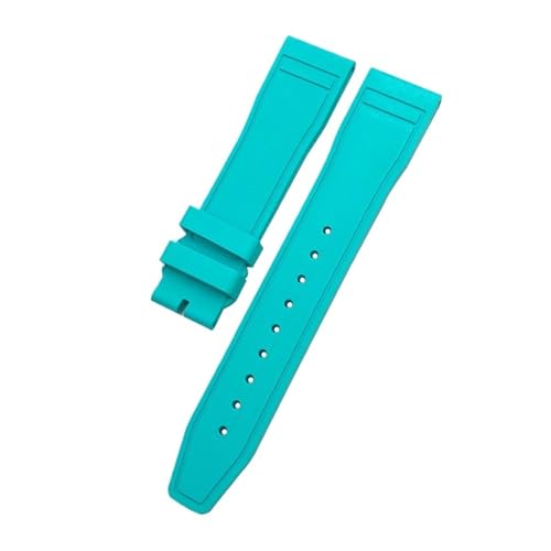 VFEBTSD Orange-blaues Fluorkautschuk-Uhrenarmband 20 mm 21 22, kompatibel mit IWC Pilot Portofino TOP-Serie IW388114 IW388108 PORTUGIESER-Armband(Green,21MM_BLACK BUCKLE 2) von VFEBTSD