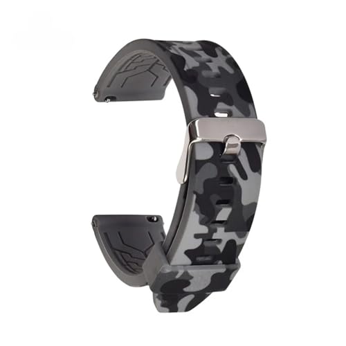 VFEBTSD Silikon-Sport-Uhrenarmband für Herren, Schnellverschluss, Camouflage, wasserdicht, Gummi, Ersatzarmband, 22 mm VFEBTSD Silikon-Sport-Uhrenarmband für Herren, Schnellverschluss, Camouflage, wasserdicht, Gummi, Ersatzarmband, 22 mm von VFEBTSD