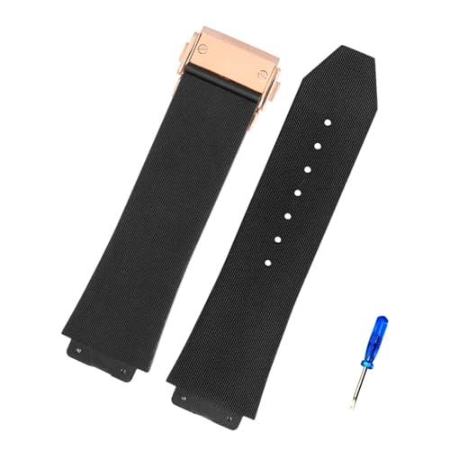 VFEBTSD Uhrenarmband kompatibel mit HUBLOT Big Bang Silikon, 26 mm x 19 mm, 25 mm x 17 mm, Herren-Uhrenarmband, Kette, 26-19mm von VFEBTSD