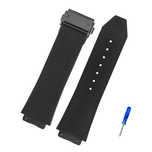 VFEBTSD Uhrenarmband kompatibel mit HUBLOT Big Bang Silikon, 26 mm x 19 mm, 25 mm x 17 mm, Herren-Uhrenarmband, Kette, 26-19mm von VFEBTSD