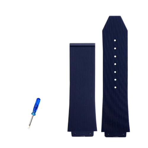 VFEBTSD Uhrenarmband kompatibel mit HUBLOT Big Bang Silikon, 26 mm x 19 mm, 25 mm x 17 mm, Herren-Uhrenarmband, Kette, Gummi-Uhrenarmband, 26-19mm von VFEBTSD