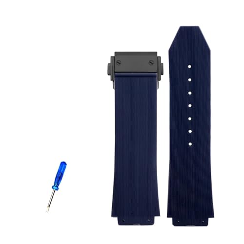 VFEBTSD Uhrenarmband kompatibel mit HUBLOT Big Bang Silikon, 26 mm x 19 mm, 25 mm x 17 mm, Herren-Uhrenarmband, Kette, Gummi-Uhrenarmband, 26-19mm von VFEBTSD