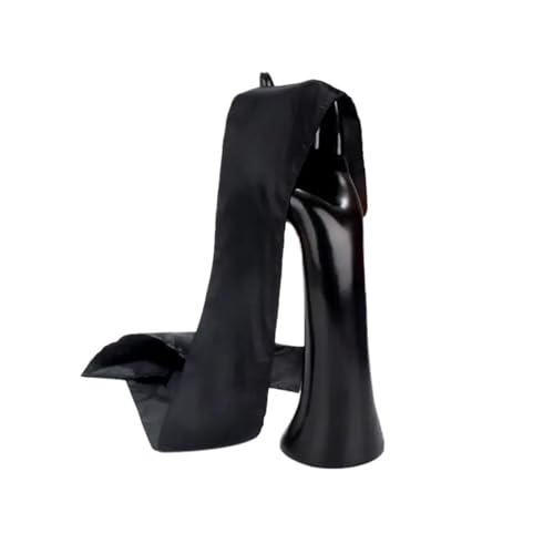 Satin Haarschal 1 stücke Satin Rand Verlegung Schal Wrap for Haar Frontal Perücke Grip Weiche Stirnband for Make-Up Sport Yoga Stirnband(1pcs black) von VFIDPSU