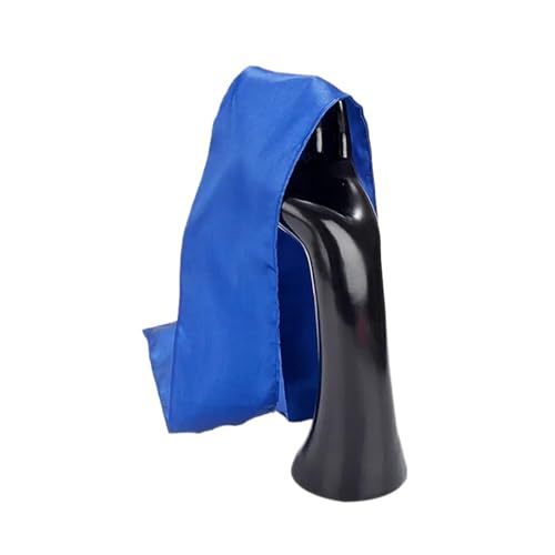 Satin Haarschal 1 stücke Satin Rand Verlegung Schal Wrap for Haar Frontal Perücke Grip Weiche Stirnband for Make-Up Sport Yoga Stirnband(1pcs blue) von VFIDPSU