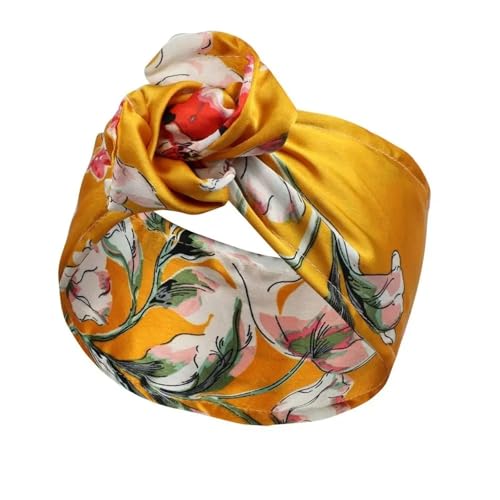 Satin Haarschal Stoff-Stoff-Draht-Stirnbänder, florales Metalldraht-Haarband, Kopfbedeckung for Mädchen(1) von VFIDPSU